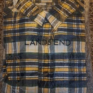 NWT Lands End Flannel Shirt